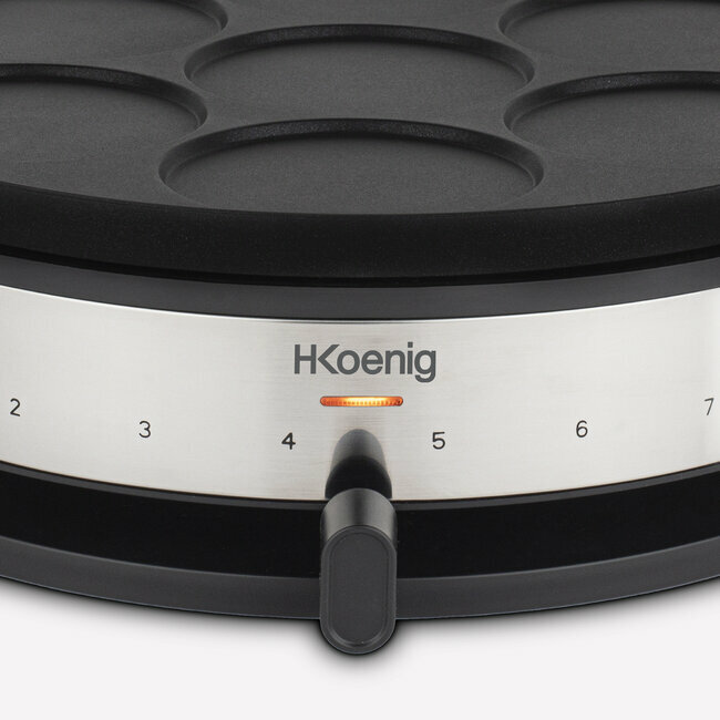 H.koenig Crêpière Avec Plaque Réversible