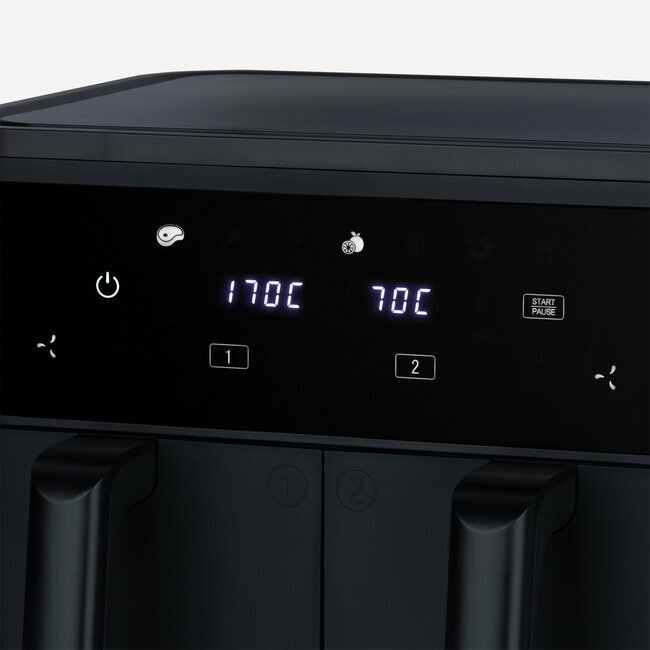 H.koenig Friteuse Sans Huile Double Bac 9L