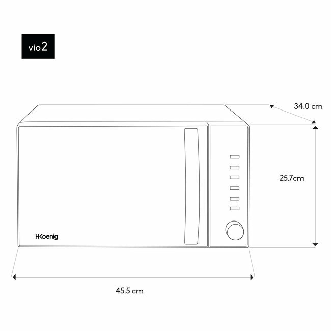 H.koenig Micro-ondes 20 L