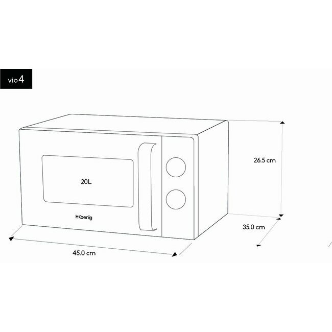 H.koenig Micro-ondes 20 L