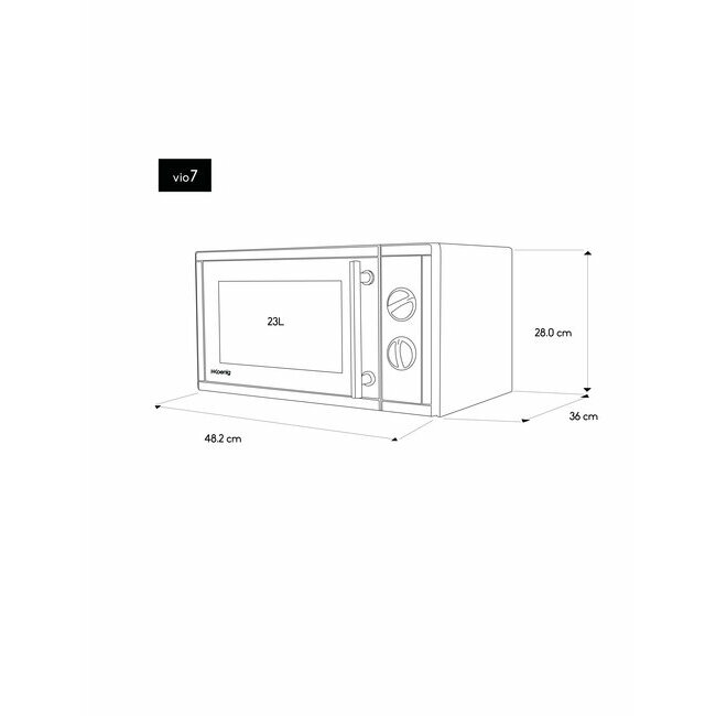 H.koenig Micro-ondes Et Grill 23 L