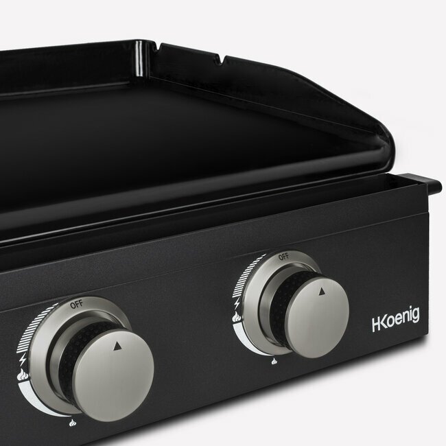 H.koenig Plancha Au Gaz 2 Brûleurs