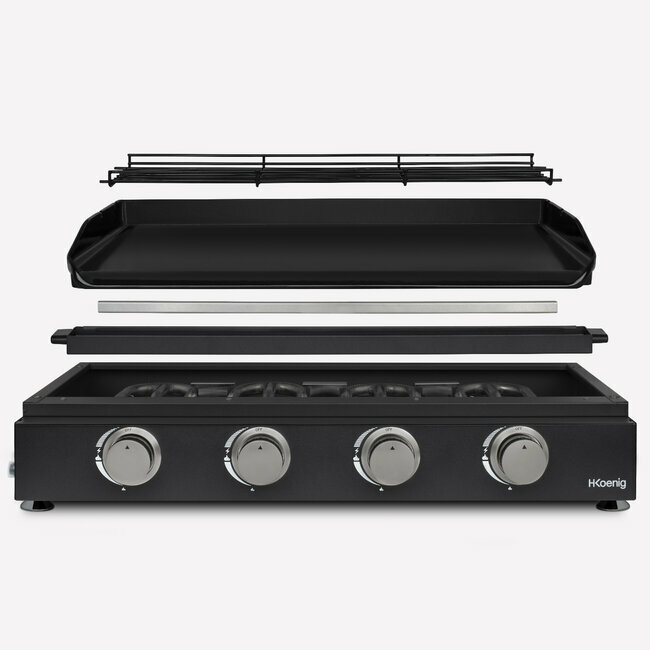 H.koenig Plancha Au Gaz 4 Brûleurs