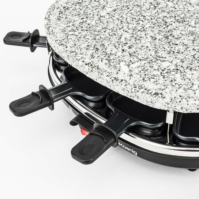 H.koenig Raclette Pierre à Cuire 8 Personnes