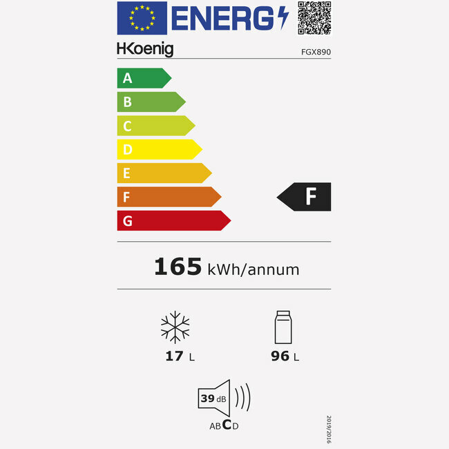 h.koenig réfrigérateur sous plan