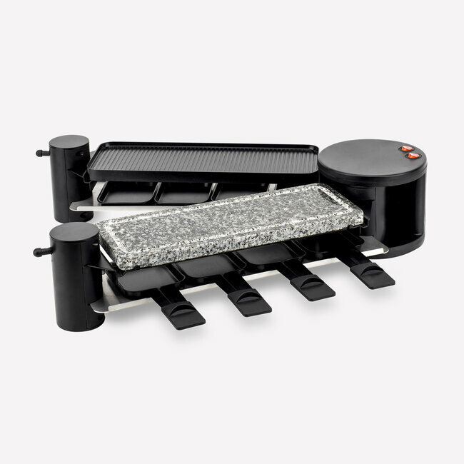 H.koenig Raclette Pierre à Cuire Et Grill 8 Personnes Design Convivial