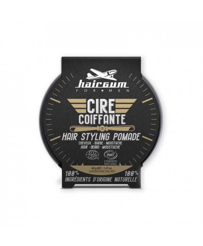 hairgum Cire Coiffante Barbe et Moustache - Cosmos Natural
