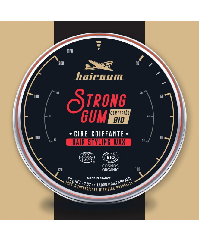 Hairgum Cire Strong Gum 80g Certifiée Cosmos Organic