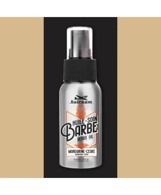 Hairgum Barber Huile Barbe Mandarine Cedre 40ML