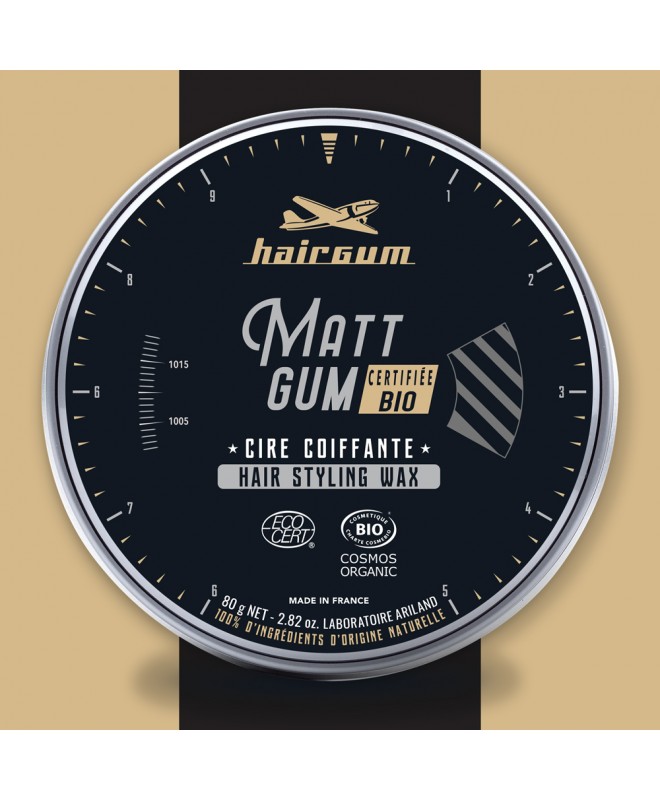 Hairgum Cire Matt Gum 80g Certifiée Cosmos Organic
