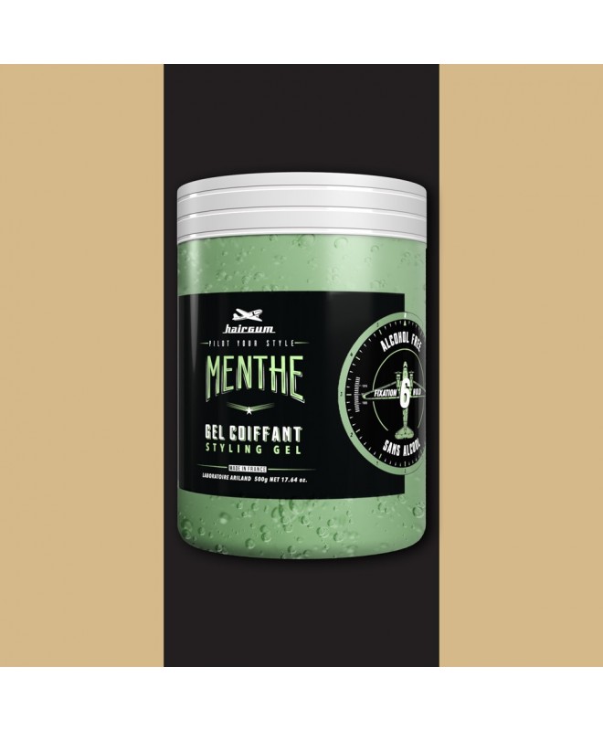 Hairgum Gel Fixant Menthe - Sans Alcool 500G