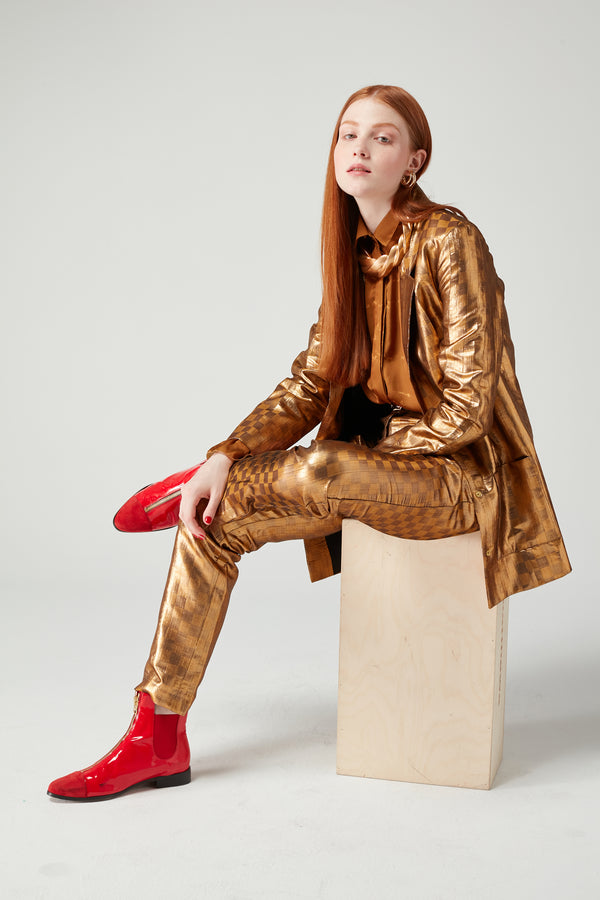 Heimstone Blazer Sonny Crockett En Imprimé Damier Klimt