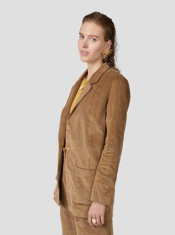 Heimstone Blazer Sonny Crockett En Velours Côtelé Caramel