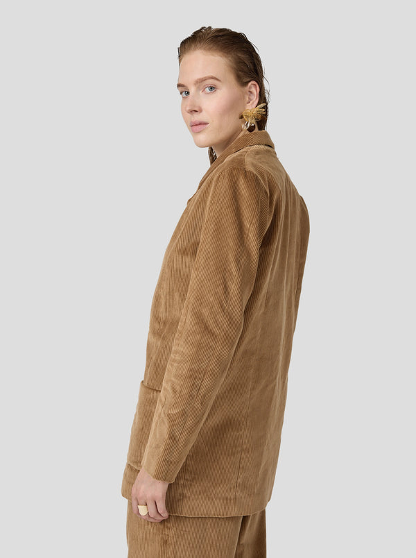 Heimstone Blazer Sonny Crockett En Velours Côtelé Caramel