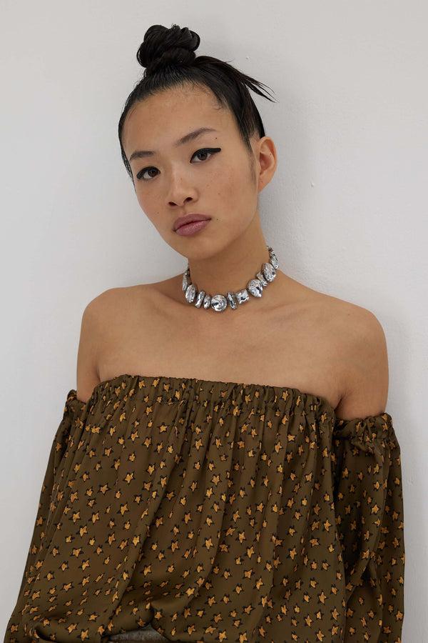 Heimstone Blouse Pénélope En Imprimé Messy Stars écorce