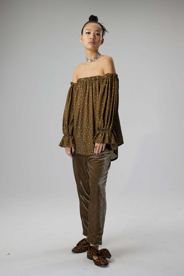 heimstone Blouse Pénélope en imprimé Messy Stars écorce