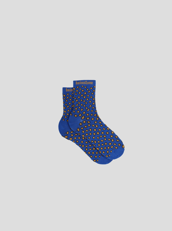 heimstone Chaussettes en imprimé Messy Dots bleu marine