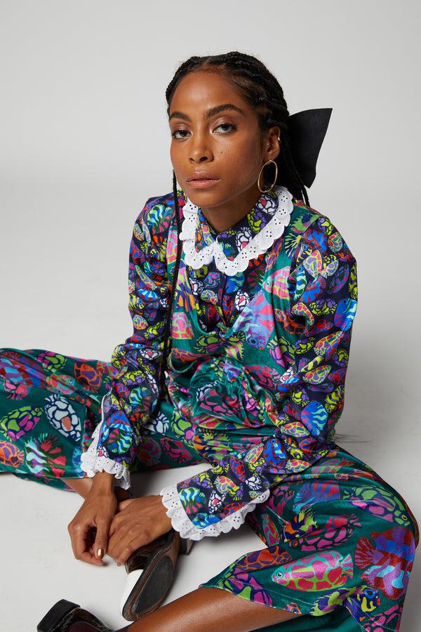 heimstone Combinaison Lottie en velours imprimé Gourami