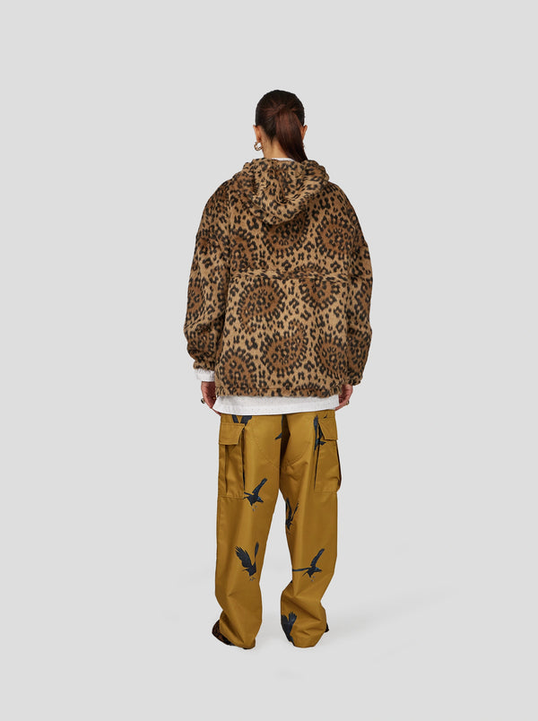 Heimstone COUPE-VENT TONY EN LAINAGE LÉOPARD MOUFFLÉ