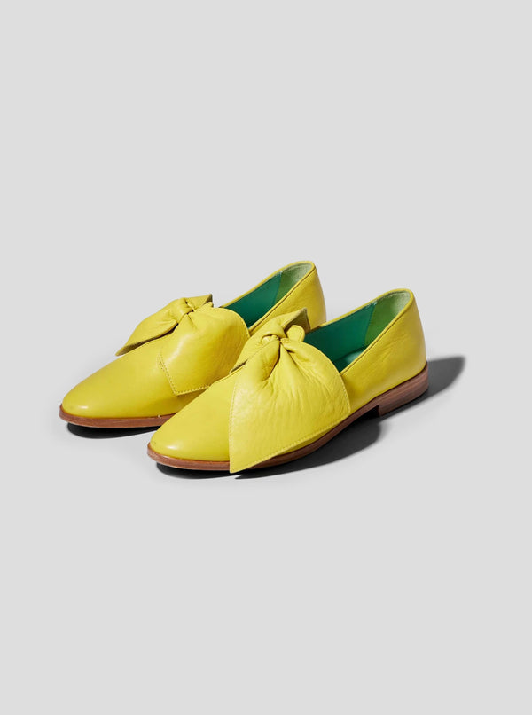 Heimstone Ballerines BB En Cuir Jaune