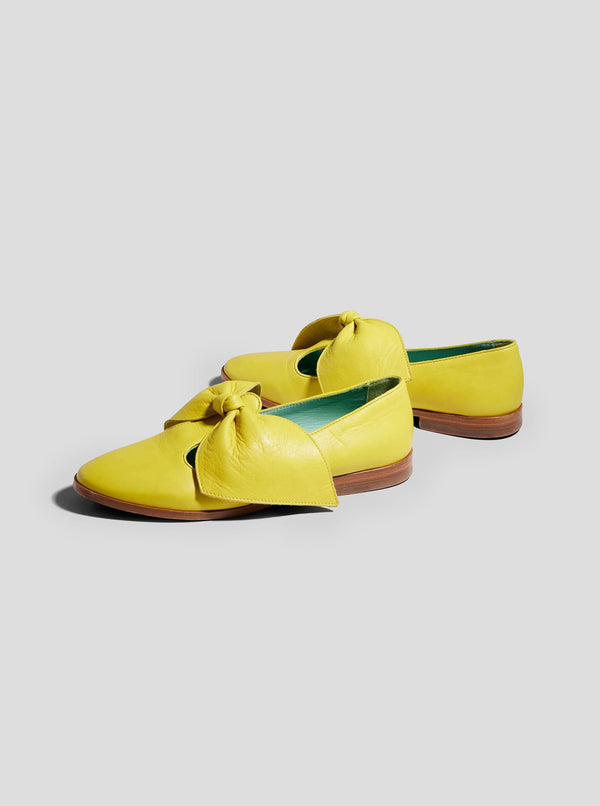 Heimstone Ballerines BB En Cuir Jaune