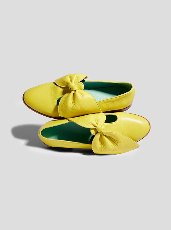 Heimstone Ballerines BB En Cuir Jaune