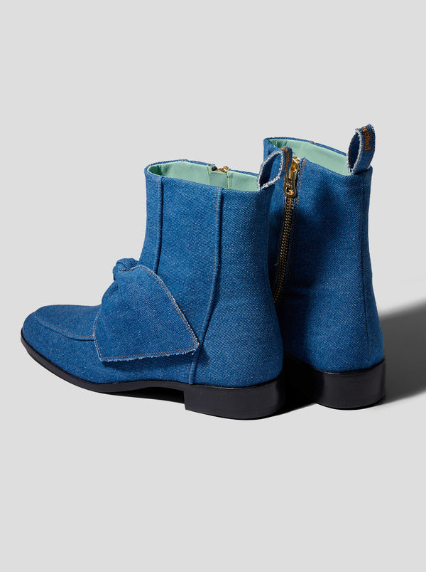 Heimstone BB Bottines En Denim Bleu