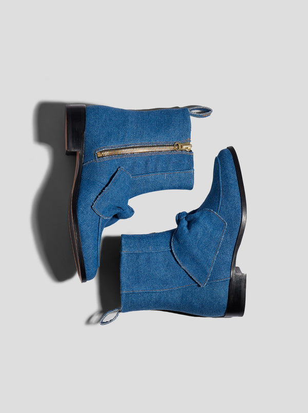 Heimstone BB Bottines En Denim Bleu