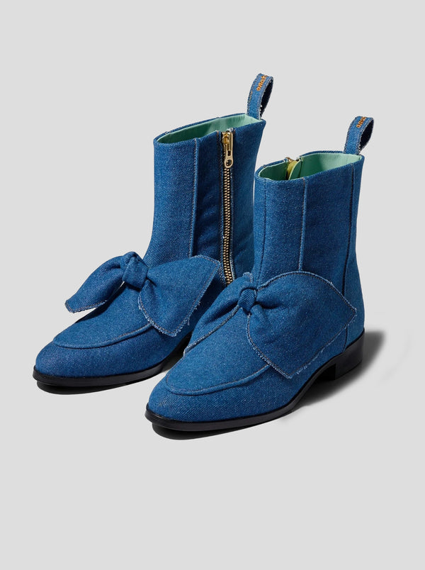 heimstone BB bottines en denim bleu