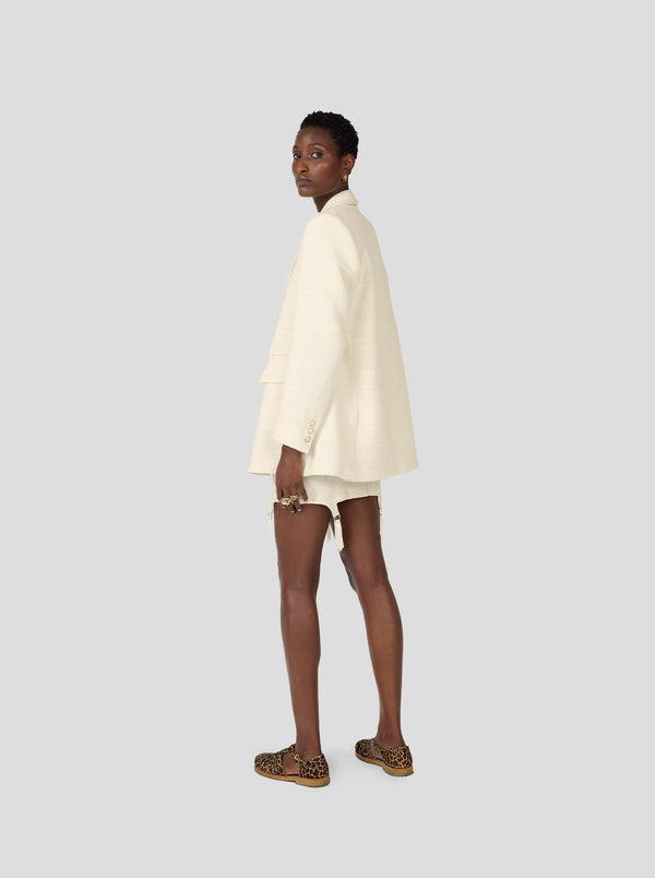 Heimstone Blazer Angus En Toile De Jute Ivoire