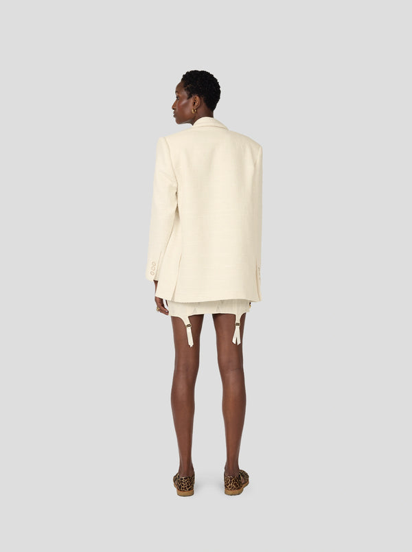 Heimstone Blazer Angus En Toile De Jute Ivoire