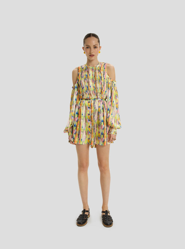 Heimstone Blouse Blanca En Imprimé Poolside