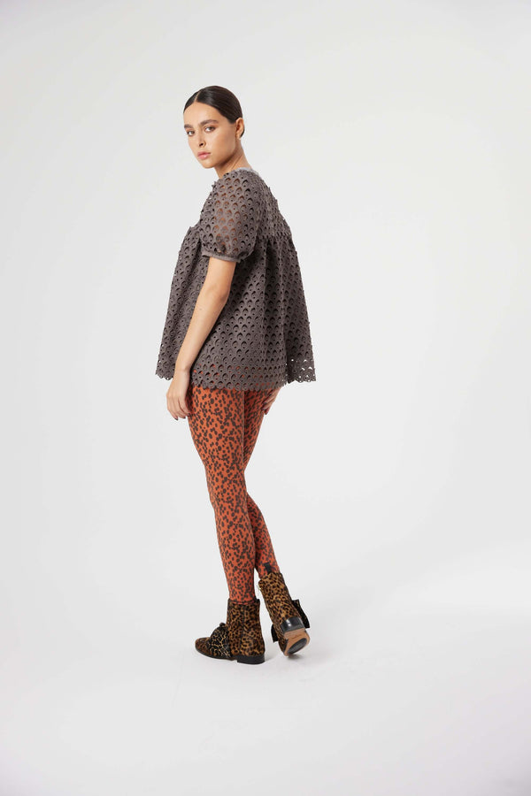 Heimstone Blouse Gaya En Dentelle Charbon