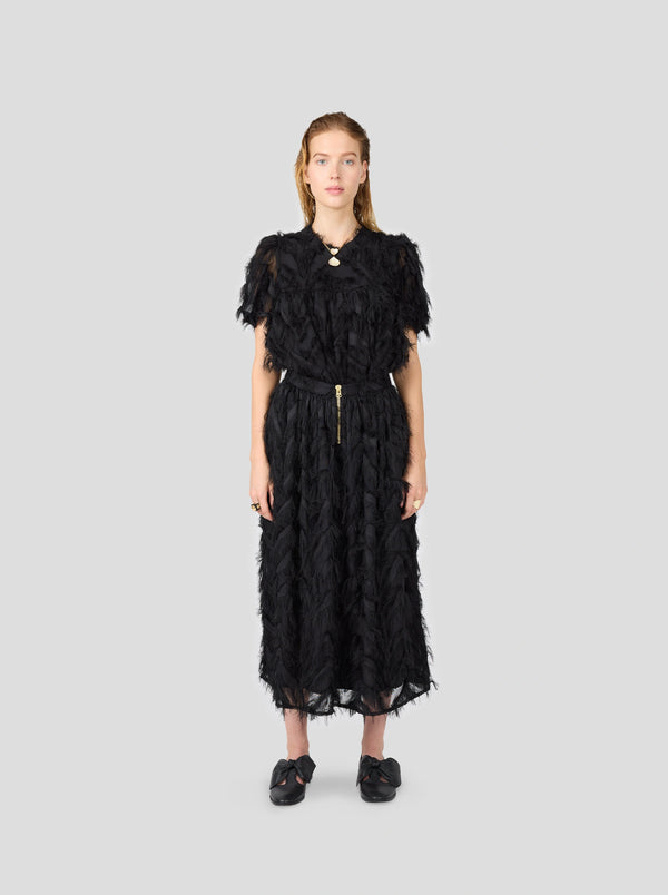 Heimstone Blouse Gaya En Plumes Noires