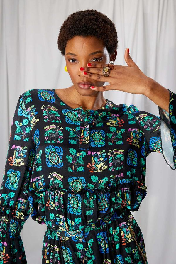 heimstone Blouse Panda en imprimé Moonlight