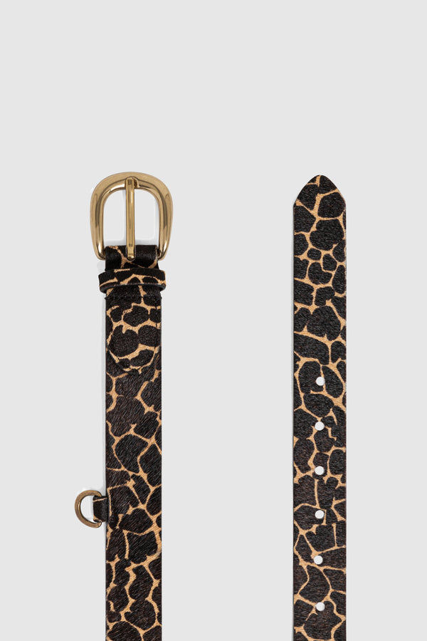 Heimstone Ceinture En Cuir Imprimé Girafe