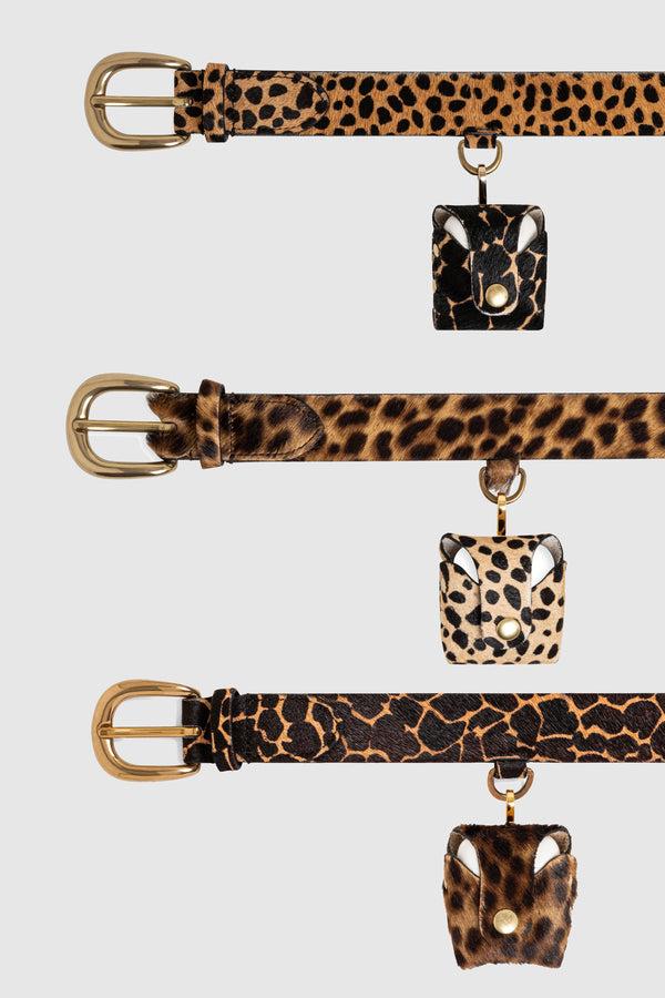 Heimstone Ceinture En Cuir Imprimé Girafe