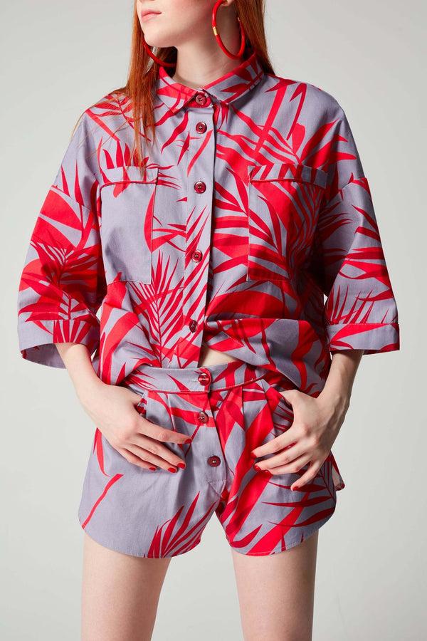 heimstone Chemise Astrée en imprimé Flamingo