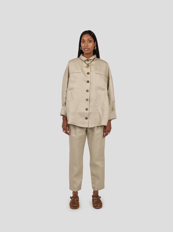 Heimstone Chemise Astrée En Lin Sable