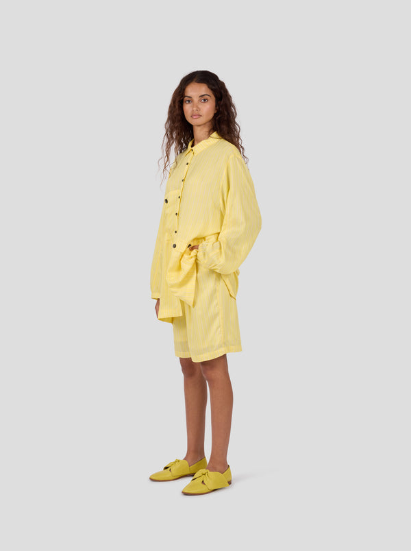 heimstone Chemise Buffalo en Rayures Limoncello
