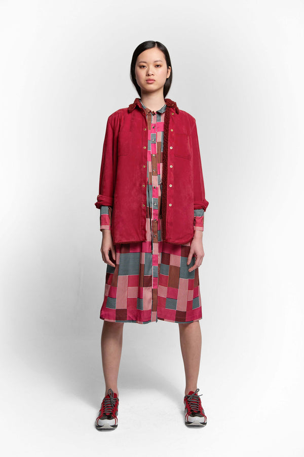 Heimstone Chemise Dori En Daim Fuschia