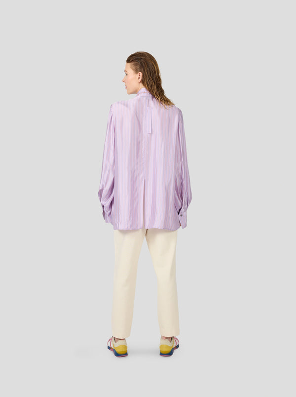 Heimstone Chemise Mogador En Voile Rayé Brume