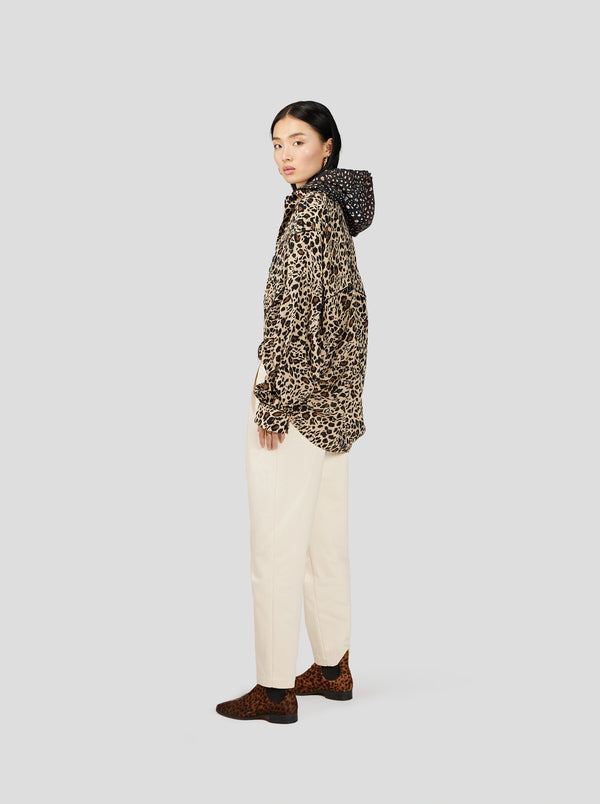 Heimstone CHEMISE TASMAN EN IMPRIMÉ LEOPARD SOYEUX