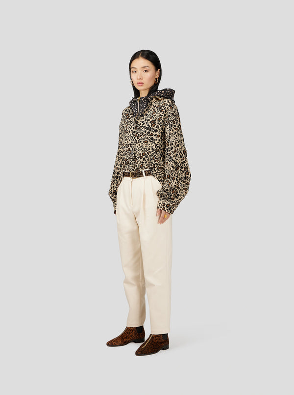 heimstone CHEMISE TASMAN EN IMPRIMÉ LEOPARD SOYEUX