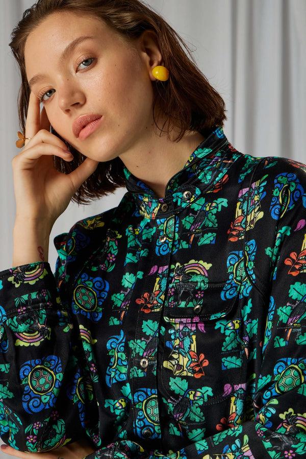 Heimstone Chemise Tokyo En Imprimé Moonlight