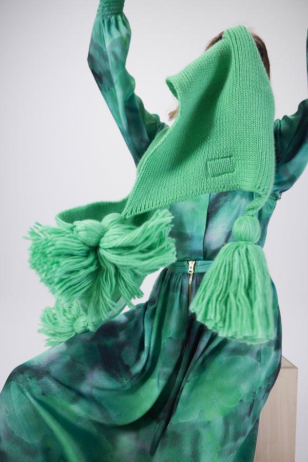 Heimstone Echarpe Ellis En Maille Vert Mint