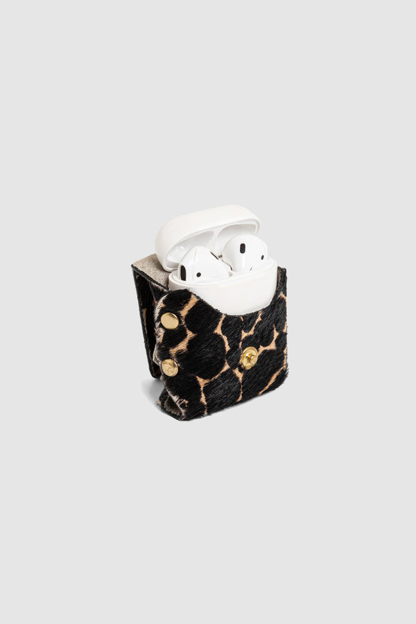 Heimstone Etui Airpods En Cuir Imprimé Girafe