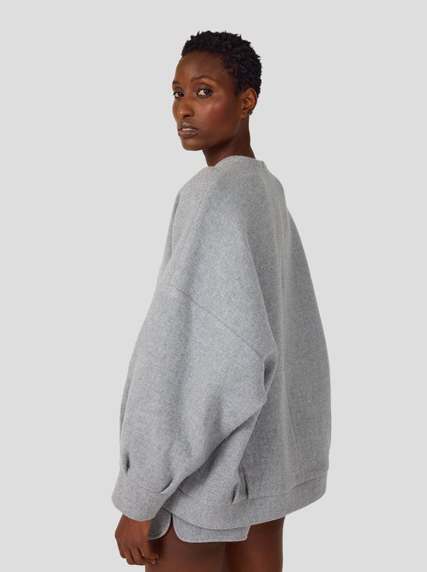 Heimstone Jumper Harlem En Laine Et Cachemire Gris