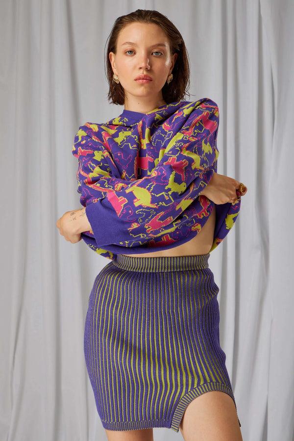 heimstone Jupe Gigi en maille Kaleidoscope