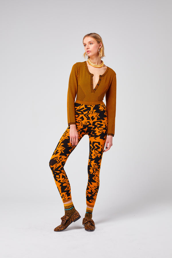 heimstone Legging Glue en maille Électrique Gold